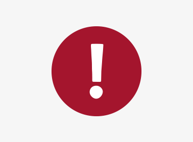 illustration of an exclamation mark in a red circle