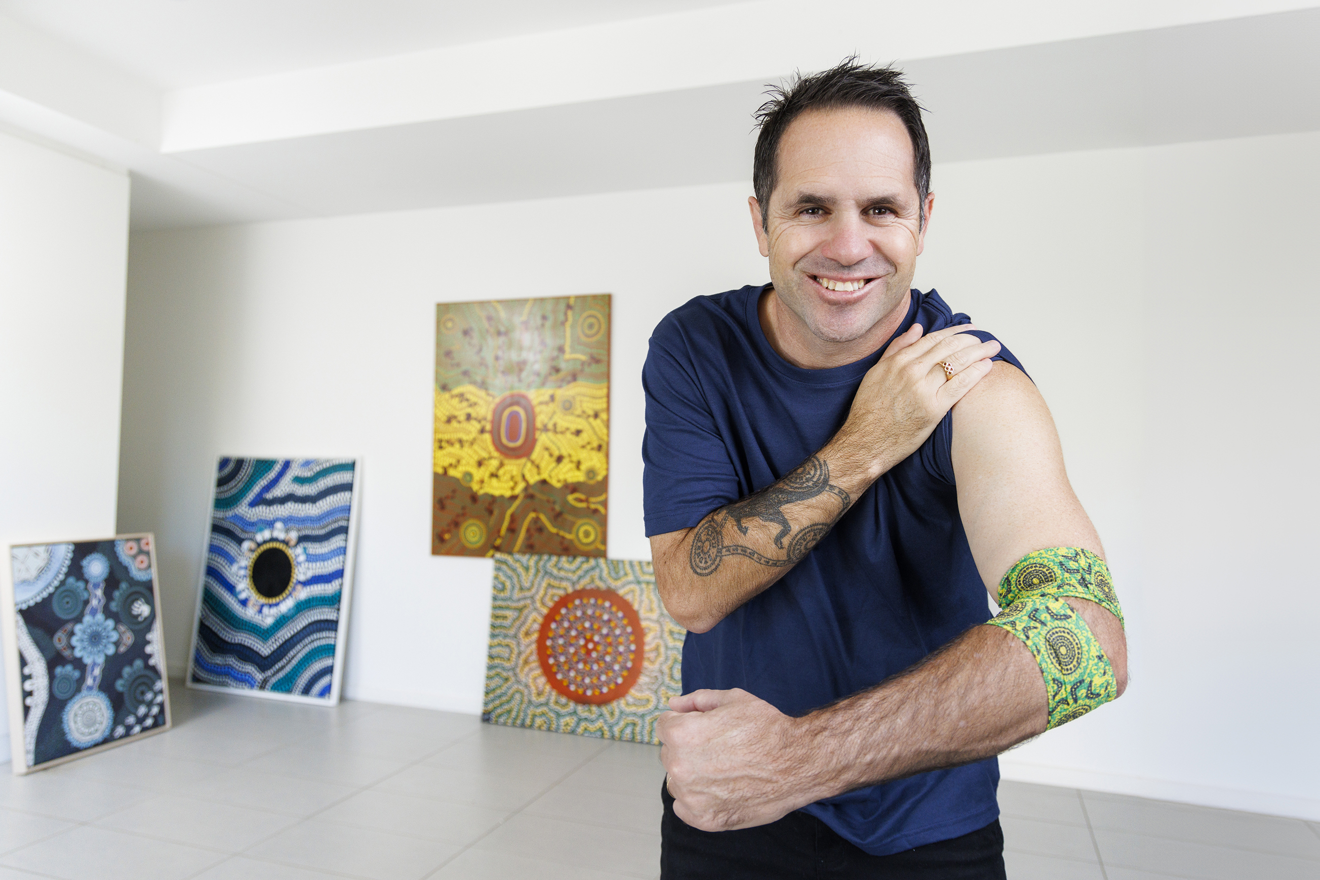 Artists and former olympian Brad Hore
