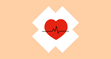 Illustration of red heart
