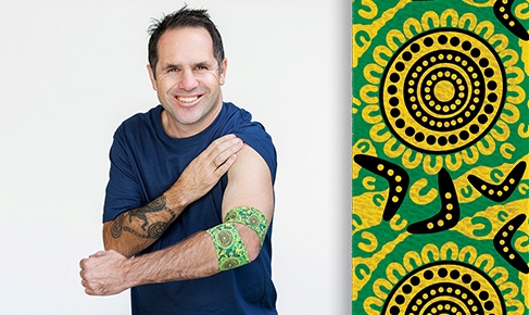 artist brad hore and his bandage design