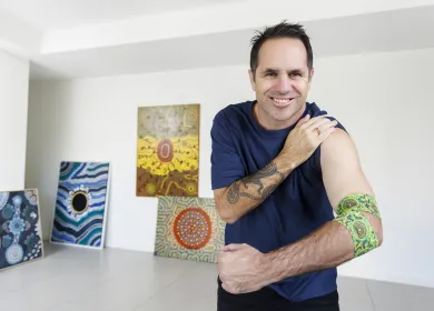 Artists and former olympian Brad Hore
