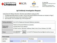 IgA Antibody Investigation Request