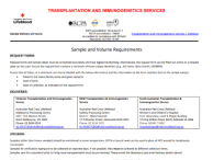 Sample and Volume Requirements Form