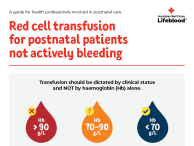 Red cell transfusion for postnatal patients not actively bleeding thumbnail image