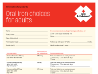 Oral iron choices for adults thumbnail image