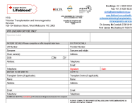 image of Victorian Transplantation and Immunogenetics Service Request Form