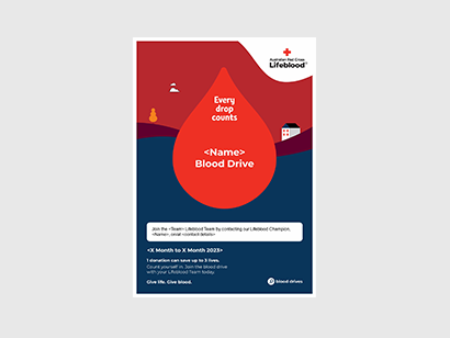 Blood Drive A3 poster EB - Generic template