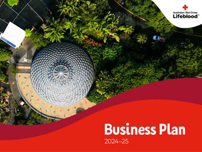 Front cover of Lifeblood's business plan